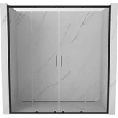 Ścianki i drzwi prysznicowe - Mexen Exo drzwi prysznicowe podwójne rozsuwane 170 cm, transparent, czarne - 8152-170-000-70-00 - miniaturka - grafika 1