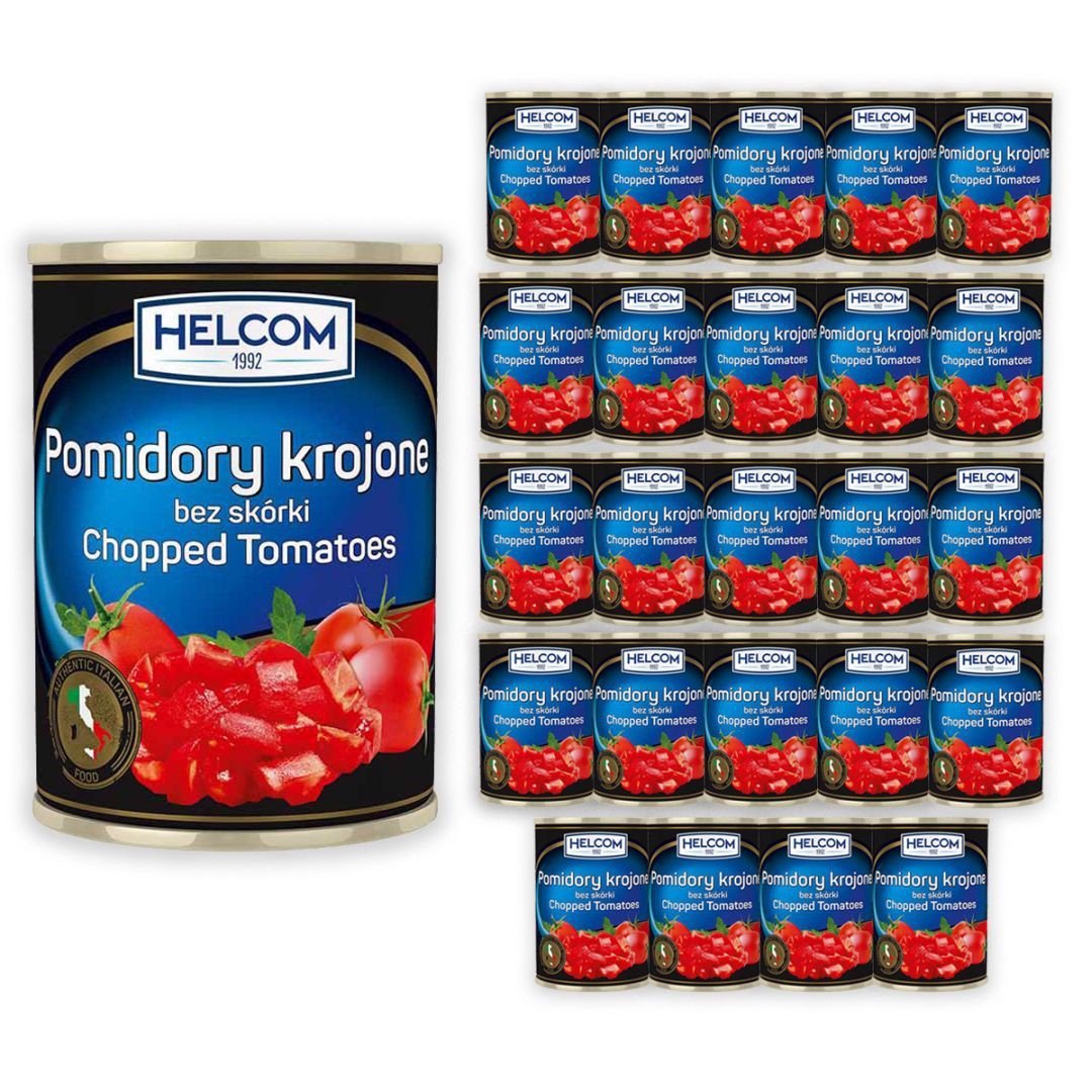 Helcom Pomidory krojone bez skórki 400g x 24 sztuk