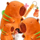 Plecaki - Duży Maskotka Pluszowa Pluszak Kapibara 80 CM Kapibara Z Plecakiem - miniaturka - grafika 1