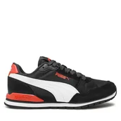 Buty dla chłopców - Sneakersy Puma ST Runner v3 Mesh Jr 385510 21 Czarny - miniaturka - grafika 1