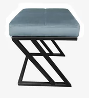 Pufy i podnóżki - ATOS Pufa ZETA LOFT ławka taboret podnóżek metal BL06 - miniaturka - grafika 1