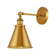 Lampy ścienne - RUBI W1 kinkiet loftowy mosiądz regulowany E27 - miniaturka - grafika 1