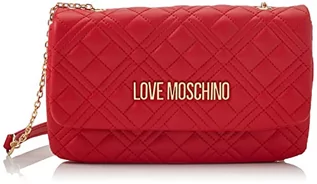 Torebki damskie - Love Moschino Damska torba na ramię Borsa Soft PU Rosso Blue Denim, 14 x 5 - grafika 1