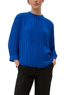 Bluzki damskie - s.Oliver BLACK LABEL Women's 2129647 bluzka, rękaw 3/4, niebieska, 38, niebieski, 38 - miniaturka - grafika 1