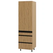 Meble kuchenne - Bari Plus Słupek Ds3-60-197_Blum Lewa Dąb Kamienny - miniaturka - grafika 1