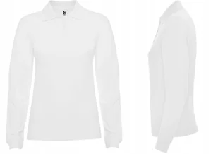 Koszulka POLO Damska Długi Rękaw Bawełna PIQUE ROLY 6636 BIAŁA 2XL - Koszulki i topy damskie Koszulka POLO Damska Długi Rękaw Bawełna PIQUE ROLY 6636 BIAŁA 2XL - Koszulki i topy damskie - miniaturka - grafika 1