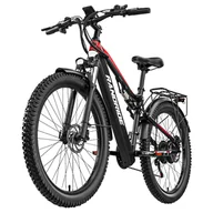 Rowery elektryczne - Rower elektryczny Randride YG90B opony 27,5 cali, bateria 17Ah, silnik 1000W, maks. prędkość 45km/h, maks. zasięg 70-90 - Czarny - miniaturka - grafika 1