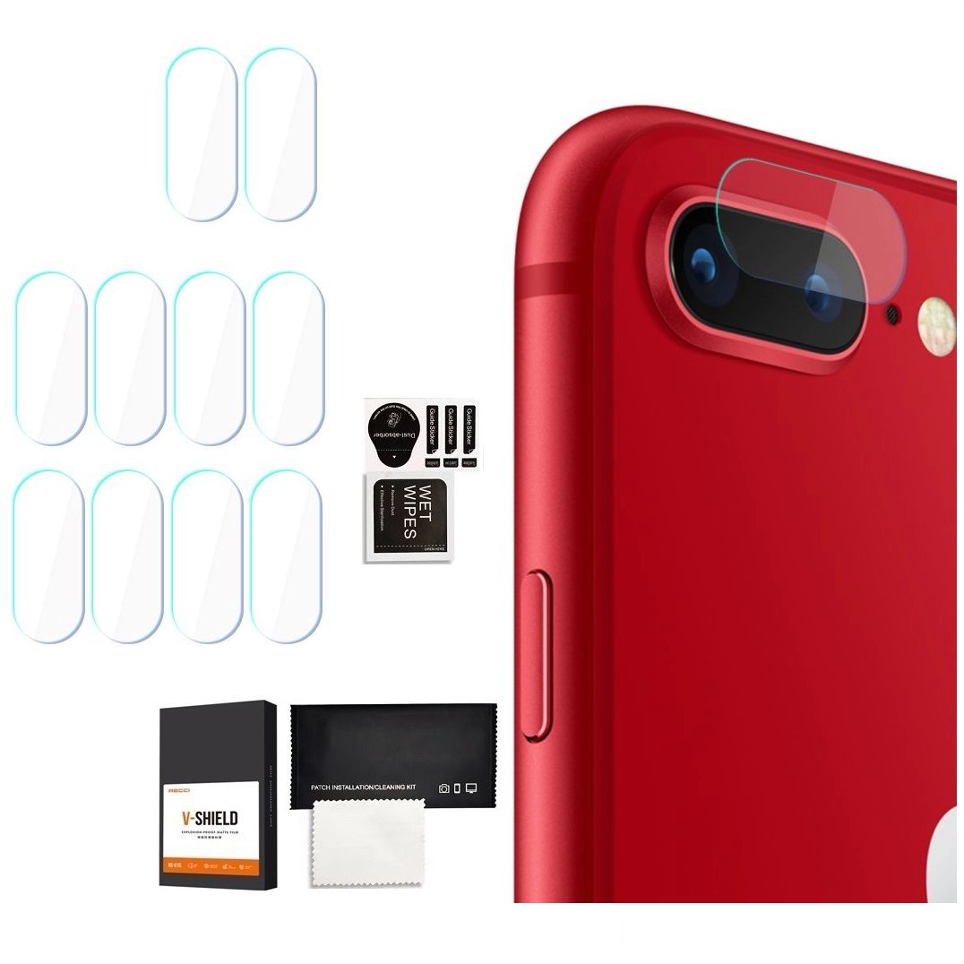 10X FOLIA NA APARAT DO iPhone 7+ / 8+ NA APARATY OCHRONA OBIEKTYWU
