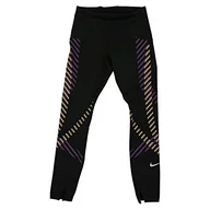 Legginsy - Nike Damskie legginsy Speed 7_8 Runway Gx Tights czarny czarny/odblaskowy srebrny S - miniaturka - grafika 1