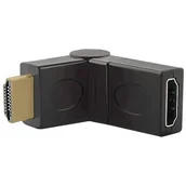 Adaptery i przejściówki - Qoltec przejściówka HDMI męska / HDMI żeńska (kąt./obrot.) KKQTKPBV0020 [1824848] - miniaturka - grafika 1