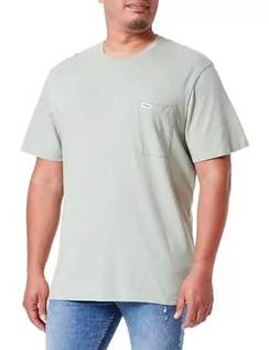 Koszulki męskie - Wrangler Koszulka męska Pocket Tee, Green Milieu, XL - grafika 1
