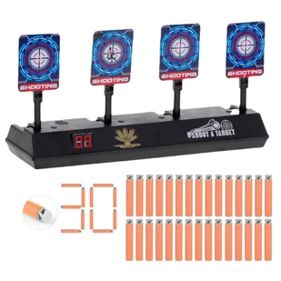 Zestaw Elektroniczna Tarcza 4 Cele do Nerf + 30 strzałek accustrike - Zabawki militarne - miniaturka - grafika 1