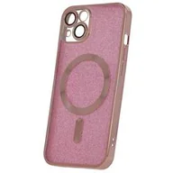 Etui i futerały do telefonów - Obudowa dla telefonów komórkowych CPA Mag Glitter Chrome na Apple iPhone 14 (GSM172623) Różowy - miniaturka - grafika 1