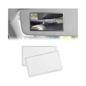 Lusterka do makijażu - Lustro do makijażu, lusterko do osłony przeciwsłonecznej, lusterko do makijażu samochodowego, 2 sztuki (11 x 6,5 cm) - miniaturka - grafika 1