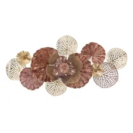Naklejki na ścianę - Metalowa dekoracja wisząca Mauro Ferretti Flowery, 118x58 cm - miniaturka - grafika 1