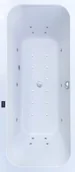 Wanny z hydromasażem - Wanna z hydromasażem prostokątna dwuosobowa SC012-WP 180x80 cm - miniaturka - grafika 1