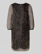 Sukienki - Sukienka o długości do kolan z rękawem o dł. 3/4 - miniaturka - grafika 1