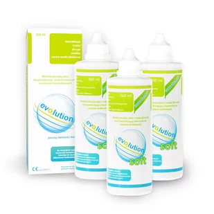 Zestaw płynów evO2lution soft 3x360 ml - Płyny do soczewek kontaktowych - miniaturka - grafika 1