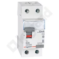 Bezpieczniki elektryczne - LEGRAND różnicowoprądowy P302 TX3 63A 30mA AC 2pol Legrand l_411511 - miniaturka - grafika 1