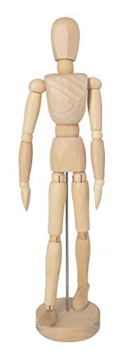 KREUL 4162 - Solo Goya Drewniany manekin Wysokość ok. 31 cm Z połączonymi kończynami i stabilną podstawą Idealny jako model do rysowania