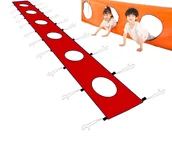 Zabawki i gry sportowe - Tunel animacyjny mata animacyjna 6m z otworami chusta animacja outdoor zabawa na dworze integracja - miniaturka - grafika 1