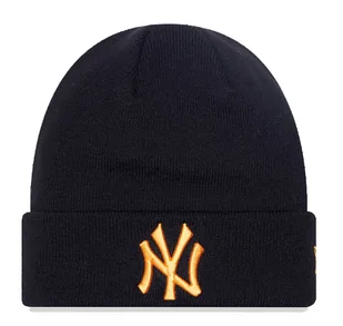 Czapka zimowa NEW ERA NYY League Knit Beanie czarna - Czapki damskie - miniaturka - grafika 1