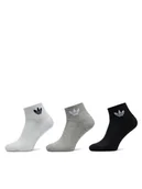 Skarpetki damskie - adidas Zestaw 3 par wysokich skarpet unisex Mid Crew IJ5612 Kolorowy - miniaturka - grafika 1