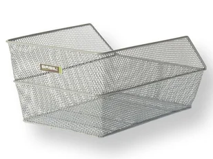 Basil Kosz na tylny bagażnik CENTO Mounting set for CENTO basket, stalowy srebrny A-BAS-11117 - Koszyki rowerowe - miniaturka - grafika 1
