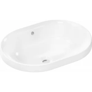 HANSGROHE 61062450 Xuniva U Umywalka wpuszczana w blat 55x40 bez otworu na baterię, z przelewem, SmartClean - Umywalki - miniaturka - grafika 1