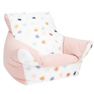 Fotele i pufy dla dzieci - New Baby Fotelik dziecięcy wypełniony kuleczkami , różowy - miniaturka - grafika 1