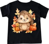 Koszulki dla dziewczynek - koszulka z jeżem, koszulka na dzień jeża jeż18 - miniaturka - grafika 1