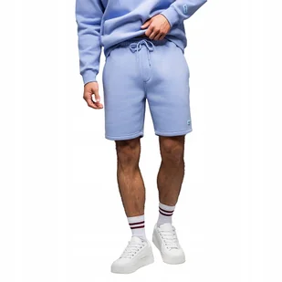 Szorty dresowe unisex ze ściągaczem lawendowe Ombre OU-SRBC-0101 V9 XS/S - Spodenki męskie - miniaturka - grafika 1