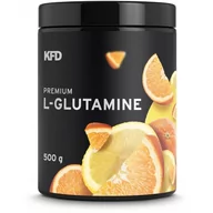 Aminokwasy - Glutamina KFD Premium L- Glutamine 500g Pomarańczowo-Cytrynowe - miniaturka - grafika 1