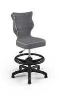 Fotele i krzesła biurowe - Entelo Krzesło biurowe Petit Czarny JS33 rozmiar 4 WK+P AB-A-4-B-A-JS33-B - miniaturka - grafika 1