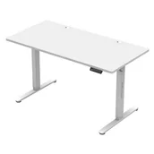 Biurka - Biurko elektryczne 140 x 70 cm Mark Adler Leader 7.4 Białe - miniaturka - grafika 1