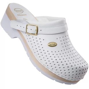 Drewniaki Scholl CLOG SUPERCOMFORT dla personelu medycznego : Kolor - Biały, Rozmiar_SCHOLL - 38 - Akcesoria do rehabilitacji - miniaturka - grafika 1