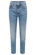 Spodnie damskie - BOSS Jeansy damskie, NIEBIESKI, 26W - miniaturka - grafika 1