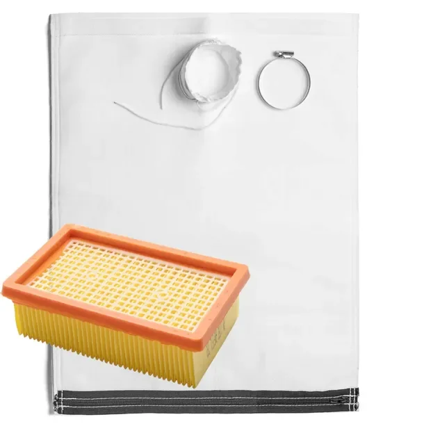 Worek Wielorazowy Gruby + Filtr Karcher Wd4 Wd5 Wd6 Mv4 Mv5 Mv6 Premium