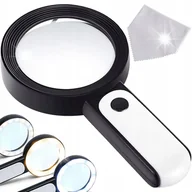 Mikroskopy i lupy - Lampka Biurkowa LED Lampa Kosmetyczna Kreślarska 8x LUPA Powiększająca - miniaturka - grafika 1