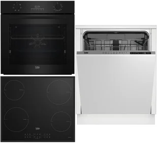 Zestaw AGD do zabudowy Beko Piekarnik BCBIE17300KSB + Płyta indukcyjna HII64205MTB + Zmywarka BDIN25324 - Zestawy AGD - miniaturka - grafika 1