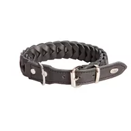 Obroże dla psów - Dingo Obroża Łuska Skóra Soft 3,5 X 70 CM Czarna - miniaturka - grafika 1