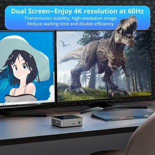 GEEKOM Air12 Mini PC, Intel Alder Lake N100 4 Cores Up to 3.4GHz, 16GB RAM 512GB SSD, HDMI Mini DP 4K Dual Screen Display - Mini PC - miniaturka - grafika 6