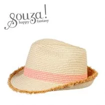 Souza! Kapelusz słomkowy naturalny-różowy Liny - Zabawy w naśladowanie dorosłych - miniaturka - grafika 1