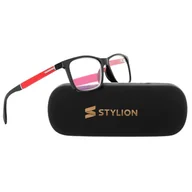Okulary korekcyjne, oprawki, szkła - Plusy Okulary z filtrem Do Czytania i Komputera moc: +1 z Antyrefleksem ST301 - miniaturka - grafika 1