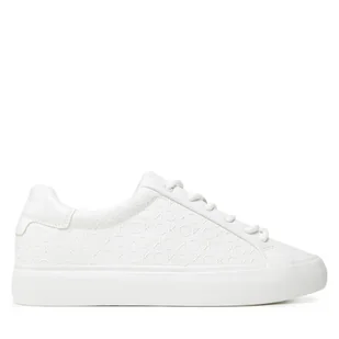 Sneakersy Calvin Klein Vulc Lace Up Mono Pu HW0HW02573 Biały - Sneakersy damskie - miniaturka - grafika 1