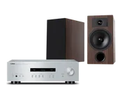 Zestawy stereo - Yamaha A-S201 (srebrny) + Tesi 3 (mokka) - miniaturka - grafika 1