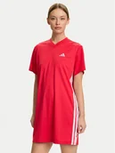 Sukienki - adidas Sukienka codzienna Sport Craft Shift JZ8131 Czerwony Loose Fit - miniaturka - grafika 1