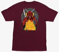 Koszulki męskie - t-shirt SANTA CRUZ STRANGER THINGS HELLFIRE PIT HEAVYWEIGHT T-SHIRT MAROON - miniaturka - grafika 1