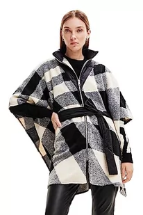 Desigual Ponczo damskie WOLGERY Milan, czarne, rozmiar uniwersalny, czarny, jeden rozmiar - Kurtki damskie - miniaturka - grafika 1
