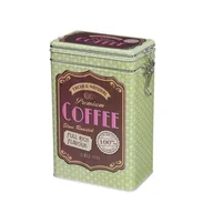 Pojemniki kuchenne - Zassenhaus METALOWY POJEMNIK NA KAWĘ W STYLU RETRO 500 G ZIELONY ZS-067217 - miniaturka - grafika 1